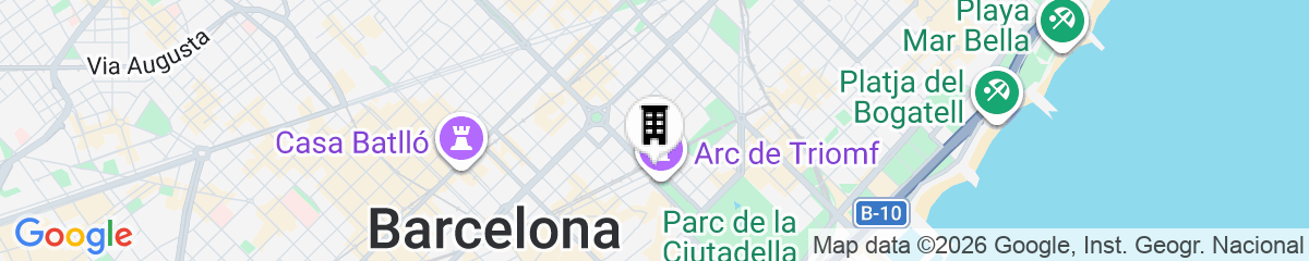 Map for Aspasios Arc de Triomf