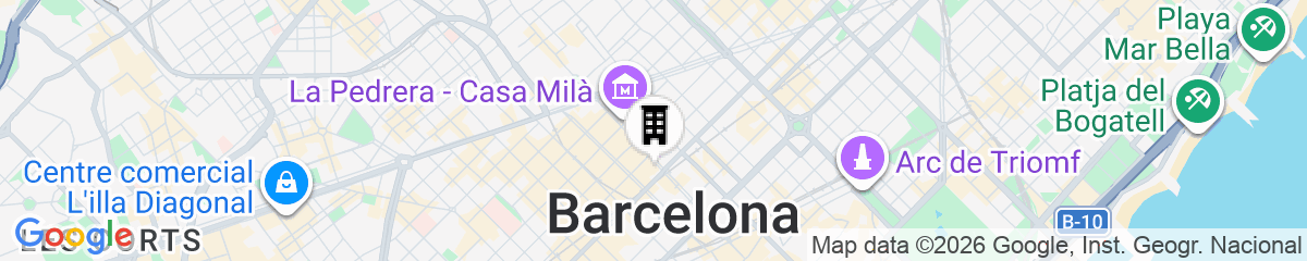 Map for BCN Paseo de Gracia Rocamora Apartments