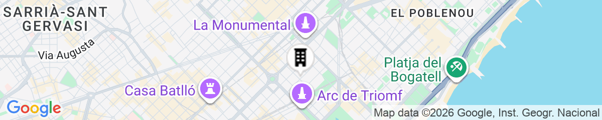 Map for Serennia Cest Apartamentos Arc de Triomf