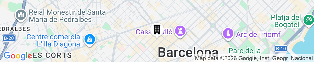 Map for Bonavista Apartments - Eixample