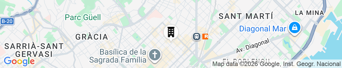 Map for Sagrada Familia Flats