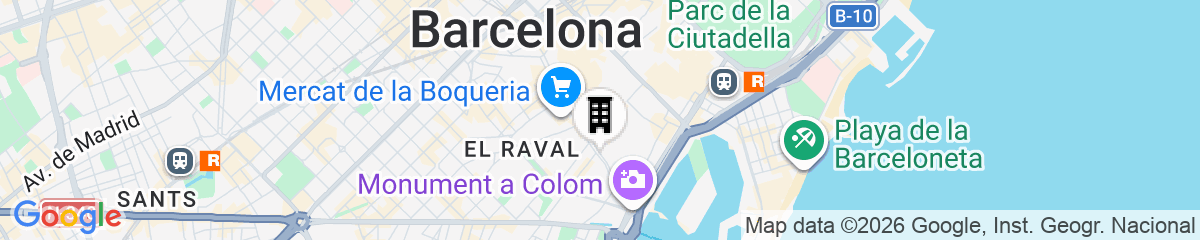 Map for Las Ramblas Pasaje Bacardi Apartments