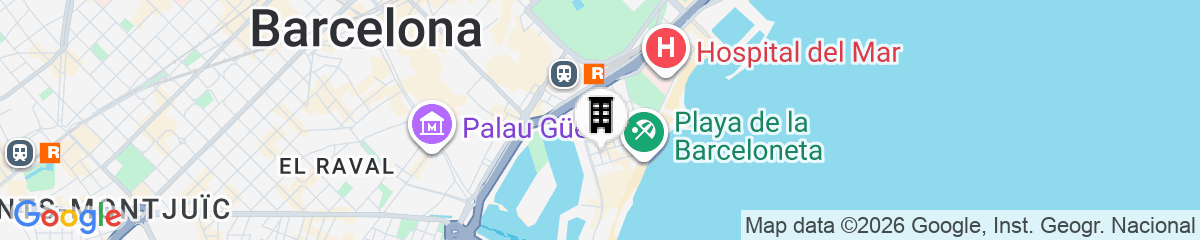 Map for Uma Suites Barceloneta Beach