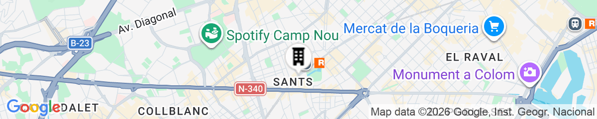 Map for Cosmo Apartments Sants