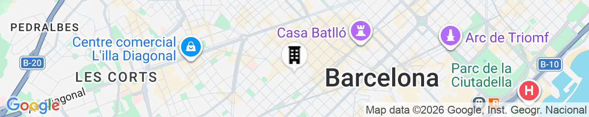 Map for Villarroel Apartments Barcelona