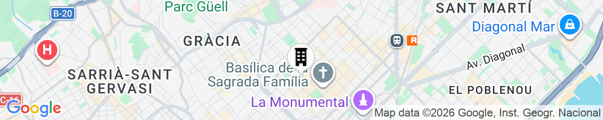 Map for BBarcelona Gaudi Flats