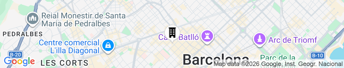 Map for Rooms Aribau 133