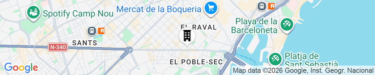 Map for Rooms Borrell