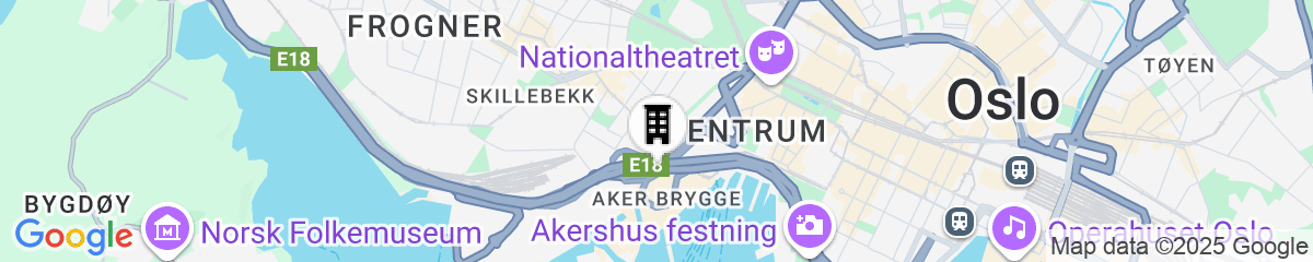 Map for Thon Hotel Vika Atrium