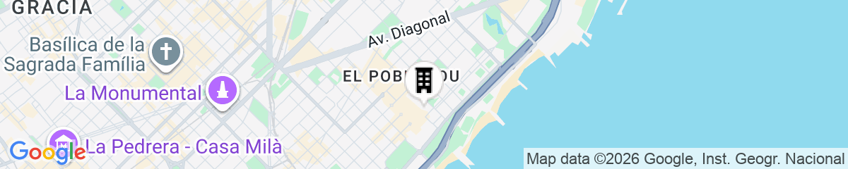 Map for Latroupe Poblenou Beach
