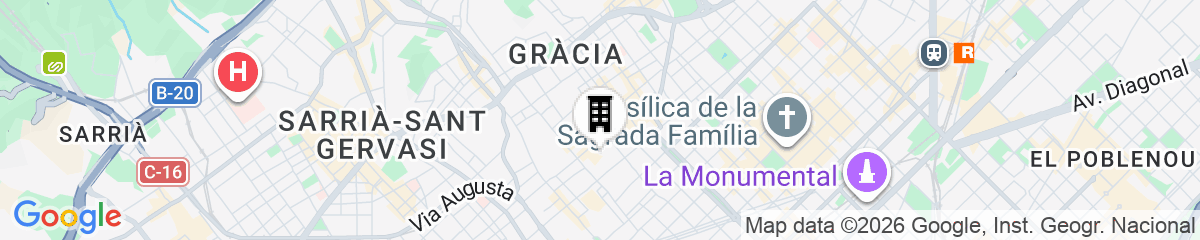 Map for Sant Jordi Hostels Gracia