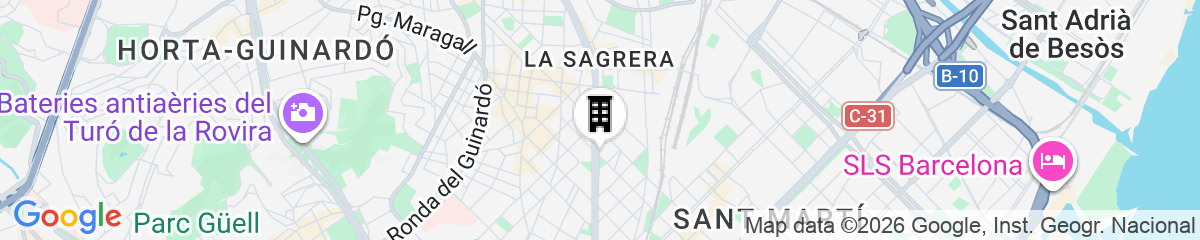 Map for Amistat City Hostel Barcelona