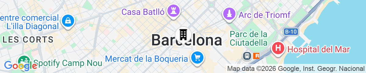 Map for St Christopher's Inn, Barcelona - Hostel