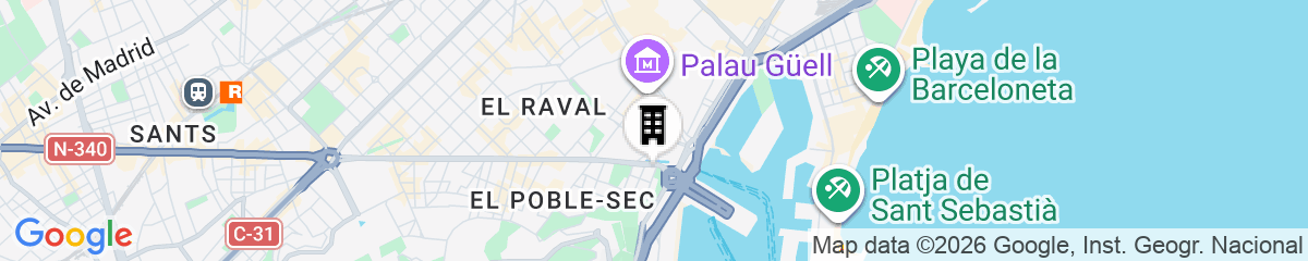 Map for Yomo Hostal BCN Port