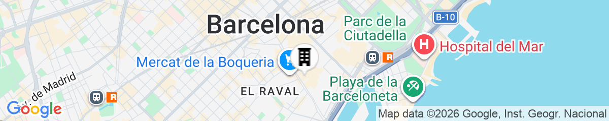 Map for Hotel Palermo Barcelona