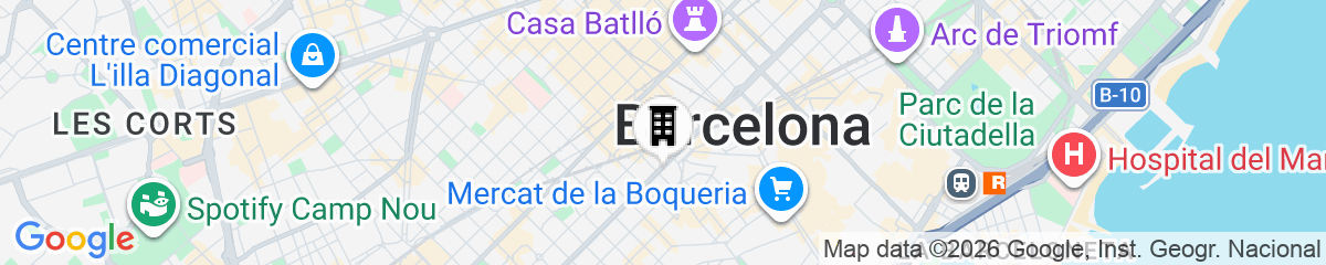 Map for TOC Hostel Barcelona