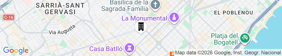 Map for Factory Suites Barcelona