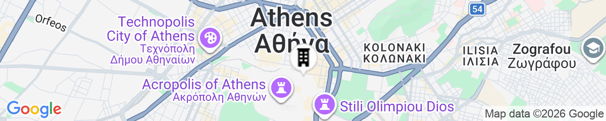 Map for Nine Athens Hotel