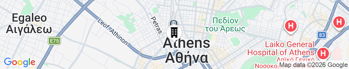 Map for Athens Mosaico Suites and Apartments