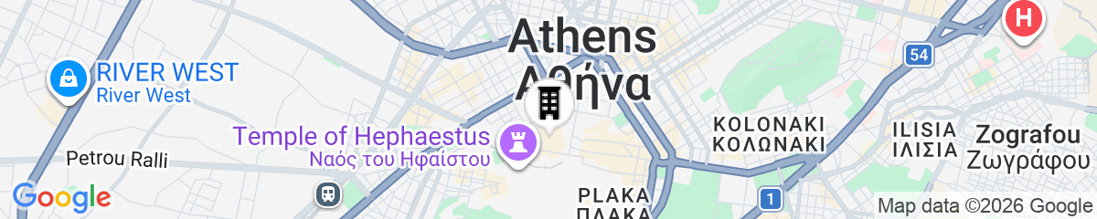 Map for Athens Lodge by Athens Prime Hotels