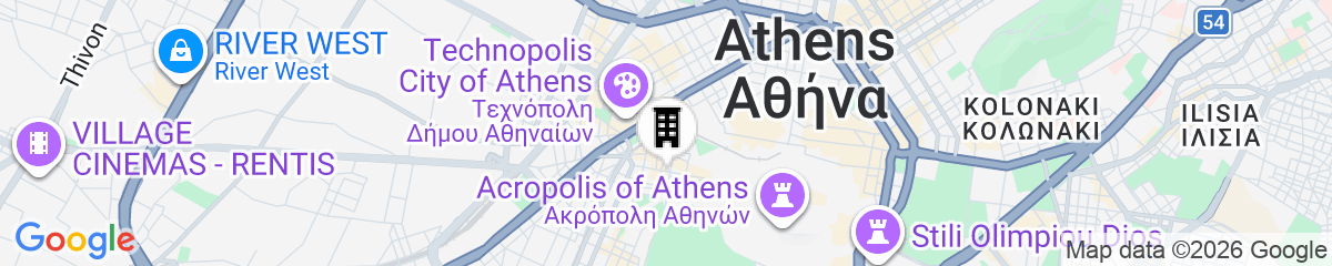 Map for Be My Guest Athens