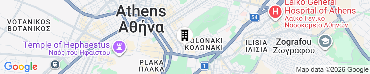 Map for Kolonaki Luxury Studios