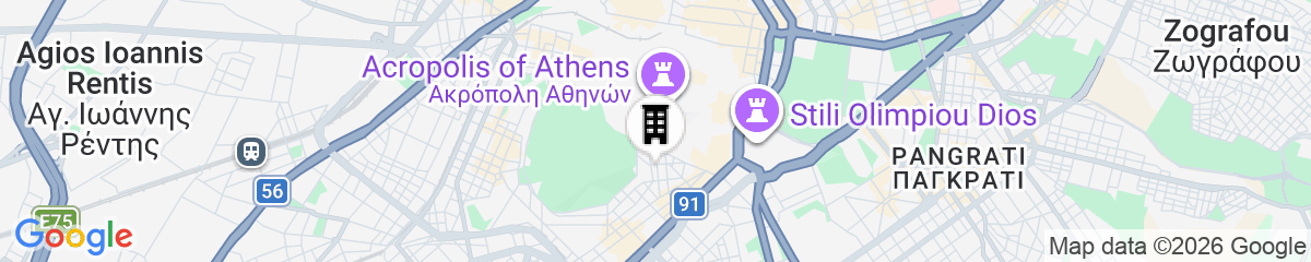Map for Acropolis View Charming Loft