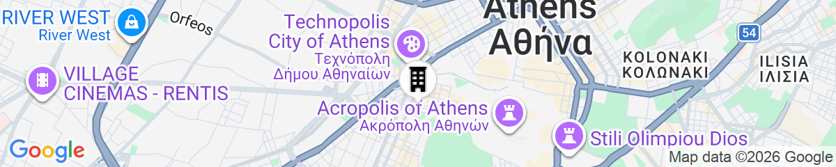 Map for Greece U Around Athens Thissio Suites