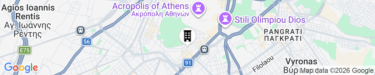 Map for Blue Ark Stylish Athens