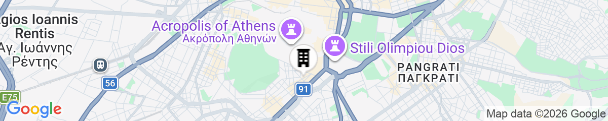 Map for Romantic Studio under Acropolis