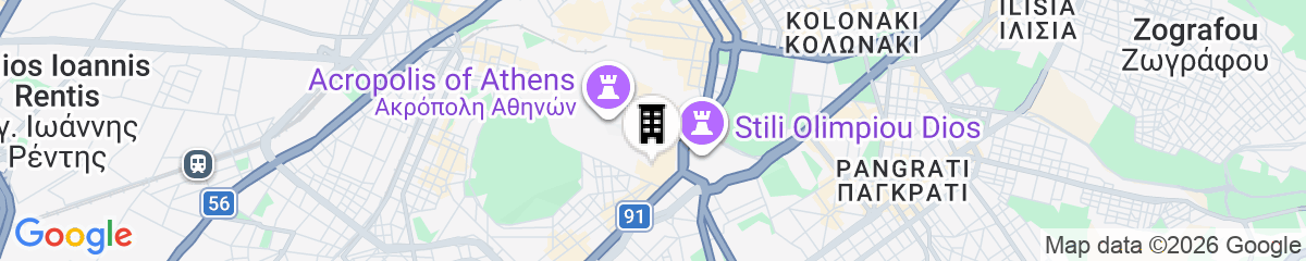 Map for Acropolis Museum Residence
