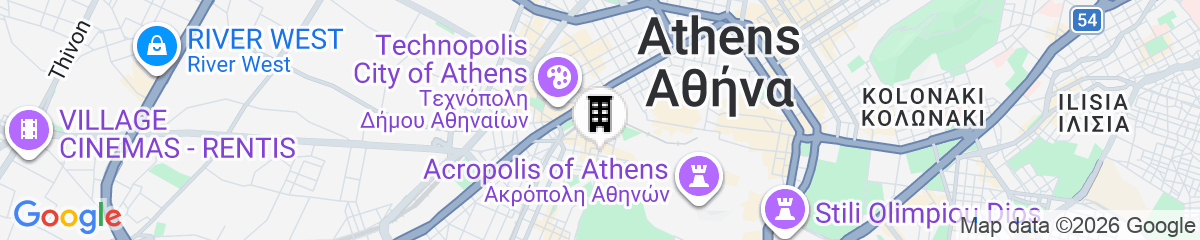 Map for Modern Apartment in Thiseio with Balcony
