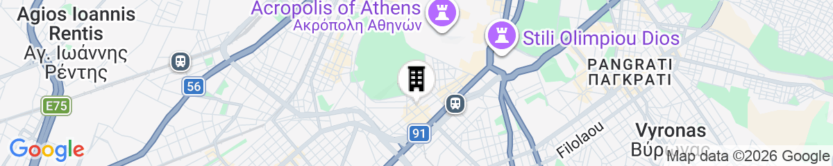 Map for Starry Nights - Elegent Studio in Athens