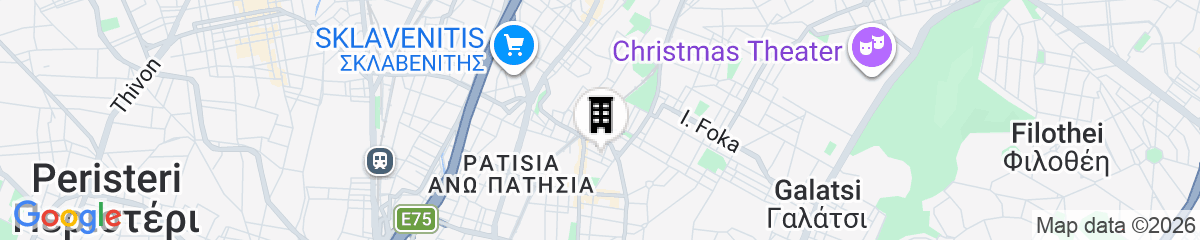 Map for Theo Apartments in Athens Center