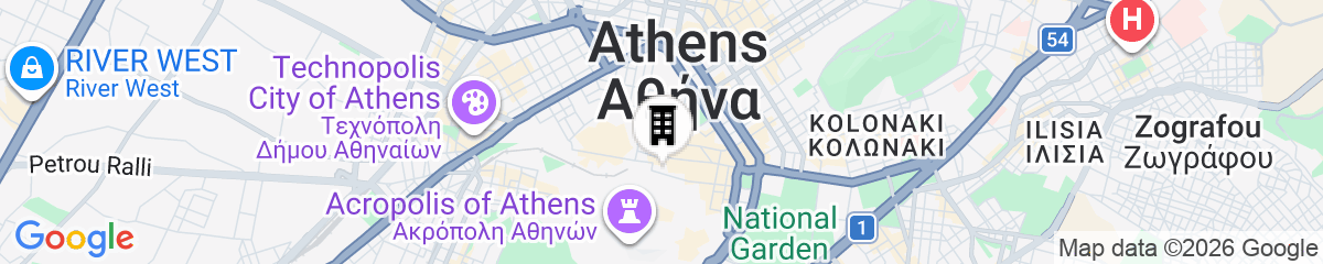 Map for Four Streets Athens