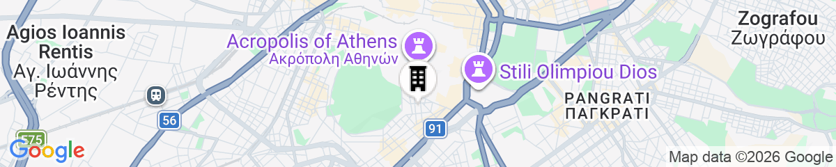 Map for Well-designed apartment by the Acropolis