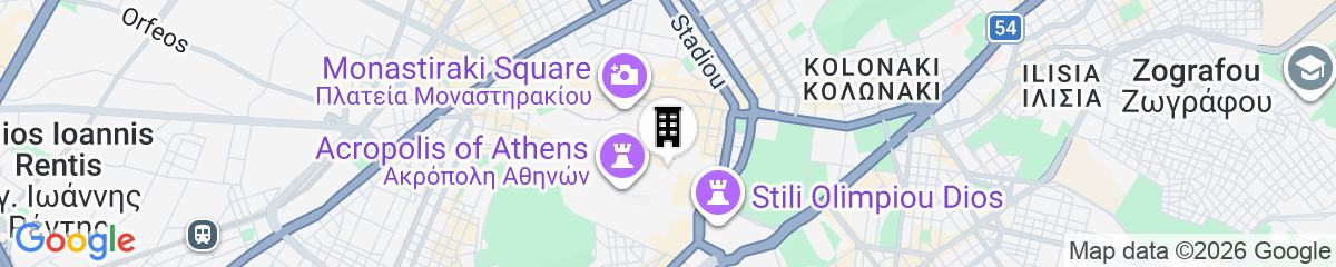 Map for Tripodon Plaka in the shade of Acropolis by GHH