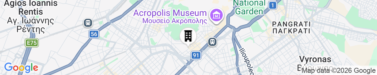 Map for Brand New 2 Bdrm Apt in Koukaki Athens