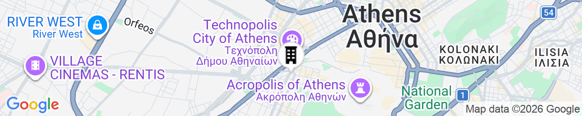 Map for Athenian Entertainment Relaxation Hub