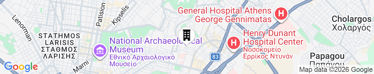 Map for Athens Divine Apartment
