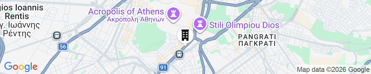 Map for Amazing View 2BR Apartment Heart of Athens