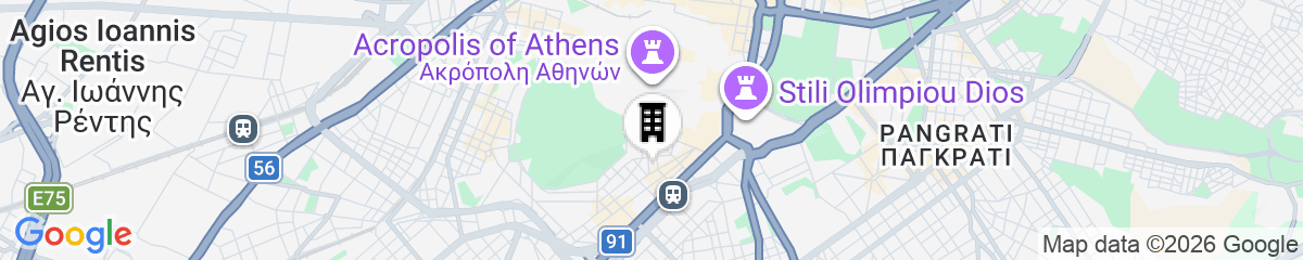 Map for Phaedrus Living: Luxury Modern City Flat Koukaki