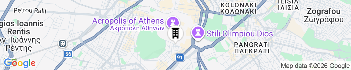 Map for Stylish Apartment in Acropolis