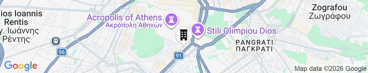 Map for Acropolis View Deluxe Penthouse & Luxury Apartments