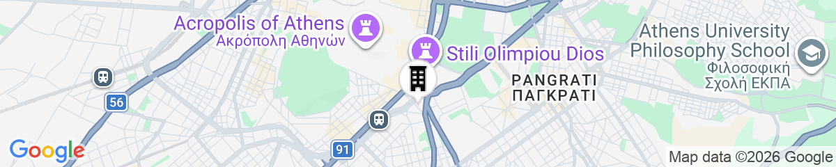 Map for 12 Keys Athens Apartments