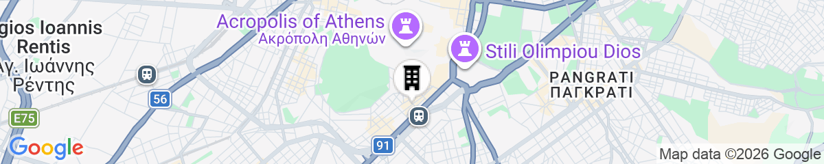 Map for Modern Design Apartment Near Acropolis