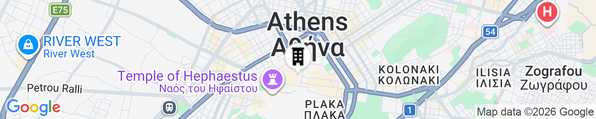 Map for Athens Hub Hostel
