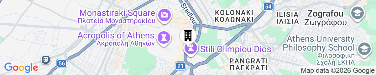 Map for Dioskouros Hostel