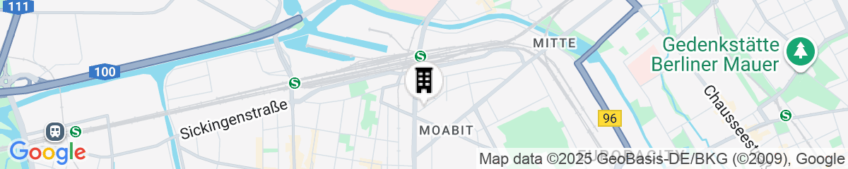 Map for Mercure Hotel MOA Berlin