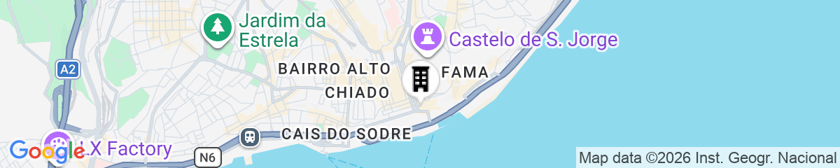 Map for Bacalhoeiros 125 Hotel